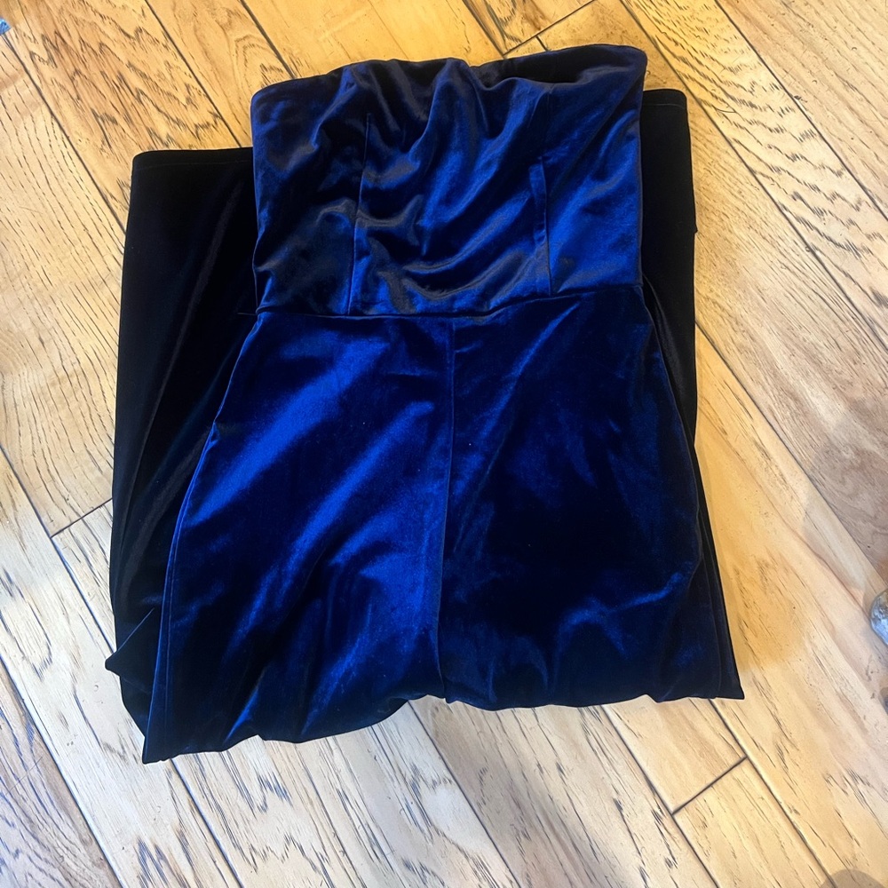 Blue jumpsuit